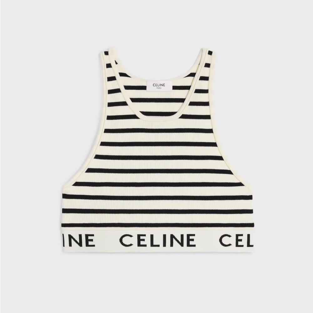 CELINE BRA IN ATHLETIC KNIT (NWT)